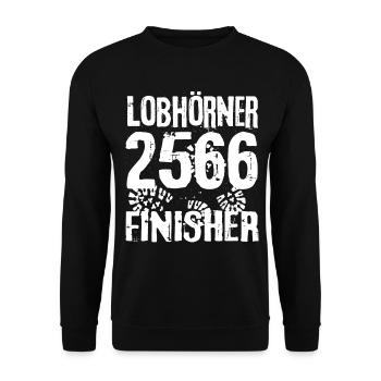 Lobhörner Bergsteigen Klettern Berner Oberland - Unisex Pullover - Schwarz - Vorne - Alina (178cm) & Michal (187cm)