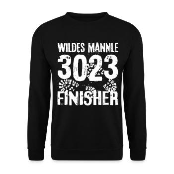 Wildes Mannle Ötztal Ötztaler Alpen Wandern Tirol - Unisex Pullover - Schwarz - Vorne - Alina (178cm) & Michal (187cm)