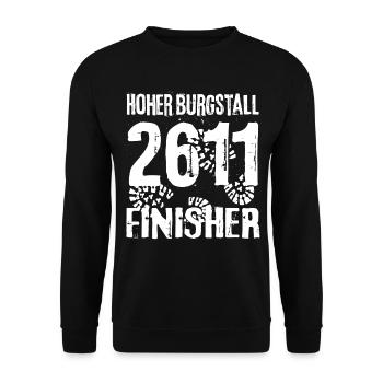 Hoher Burgstall Berg Sieben Gipfel Stubai Wandern - Unisex Pullover - Schwarz - Vorne - Alina (178cm) & Michal (187cm)
