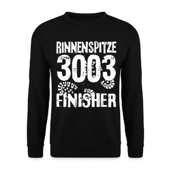 Rinnenspitze Berg Sieben Gipfel Stubaital Wandern - Unisex Pullover - Schwarz - Vorne - Alina (178cm) & Michal (187cm)