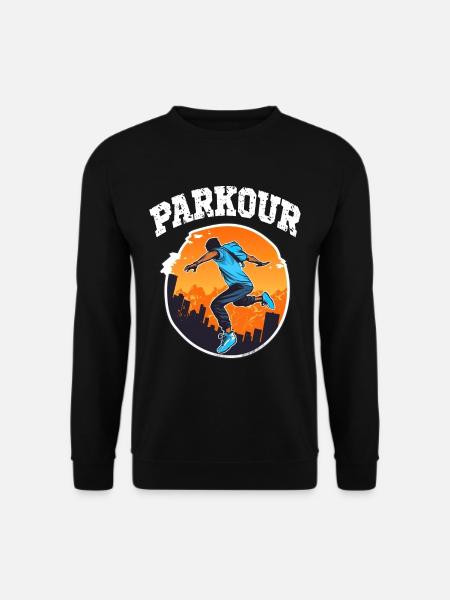 Parkour Le Parcour Freerunning Extremsport - Unisex Pullover - Schwarz