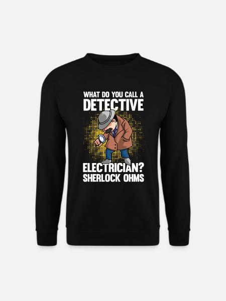 Detective Electrician Ohms - Unisex Pullover - Schwarz