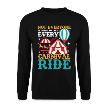 Like Every Carnival Ride - Unisex Pullover - Schwarz - Vorne - Alina (178cm) & Michal (187cm)