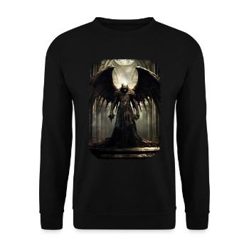 Gothik Okkult Satan Gotik Schwarze Szene Wicca - Unisex Pullover - Schwarz - Vorne - Alina (178cm) & Michal (187cm)