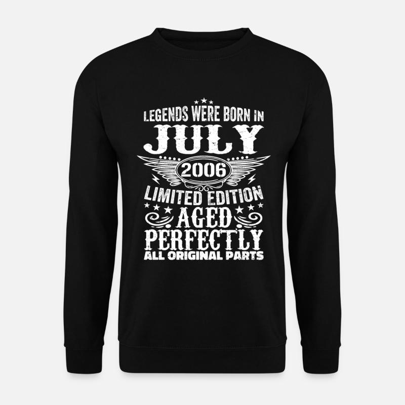 Juli 2006 | Geburtstag 2006 Jahrgang Juli 2006 - Unisex Pullover - Schwarz