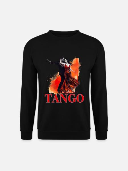 Tango Tanz für einen Tango Tänzer Tänzerinnen - Unisex Pullover - Schwarz
