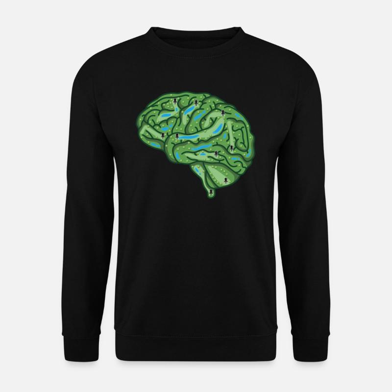 Disc Golf Brain - Unisex Sweatshirt - black