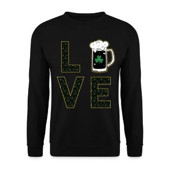 J’adore la Saint-Patrick - Sweat-shirt Unisexe - noir - Devant - Alina (178cm) & Michal (187cm)