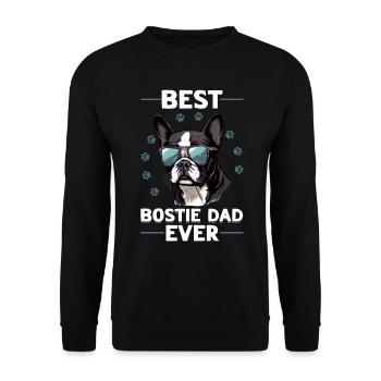 Boston Terrier Bostie Dog Breed Pet - Sweat-shirt Unisexe - noir - Devant - Alina (178cm) & Michal (187cm)