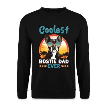 Boston Terrier Bostie Dog Breed Pet - Sweat-shirt Unisexe - noir - Devant - Alina (178cm) & Michal (187cm)