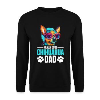 Chihuahua Chiwawa Dog Breed Pet - Really Cool - Unisex Pullover - Schwarz - Vorne - Alina (178cm) & Michal (187cm)