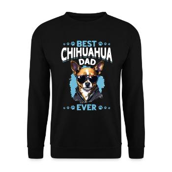 Chihuahua Chiwawa Dog Breed Pet - Best Chihuahua - Unisex Pullover - Schwarz - Vorne - Alina (178cm) & Michal (187cm)