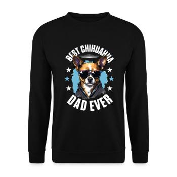 Chihuahua Chiwawa Dog Breed Pet - Unisex Pullover - Schwarz - Vorne - Alina (178cm) & Michal (187cm)
