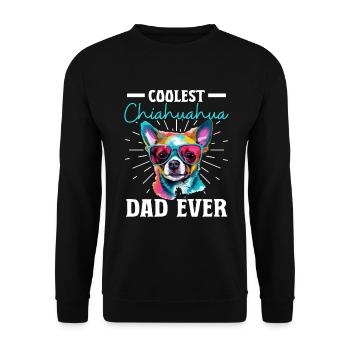 Chihuahua Chiwawa Dog Breed Pet Coolest Chihuahua - Unisex Pullover - Schwarz - Vorne - Alina (178cm) & Michal (187cm)