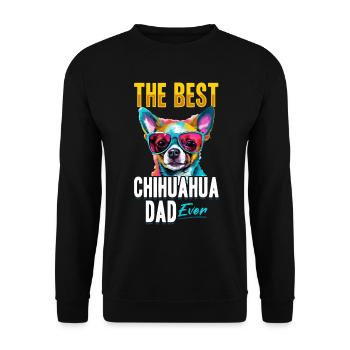 Chihuahua Chiwawa Dog Breed Pet - Unisex Pullover - Schwarz - Vorne - Alina (178cm) & Michal (187cm)