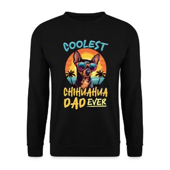 Chihuahua Chiwawa Dog Breed Pet - Unisex Pullover - Schwarz - Vorne - Alina (178cm) & Michal (187cm)