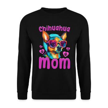Chihuahua Chiwawa Dog Breed Pet - Chihuahua mom - Unisex Pullover - Schwarz - Vorne - Alina (178cm) & Michal (187cm)
