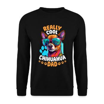 Chihuahua Chiwawa Dog Breed Pet - Really Cool - Unisex Pullover - Schwarz - Vorne - Alina (178cm) & Michal (187cm)