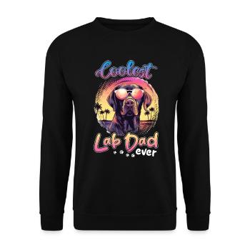 Labrador Retriever Dog Race Pet - Sweat-shirt Unisexe - noir - Devant - Alina (178cm) & Michal (187cm)