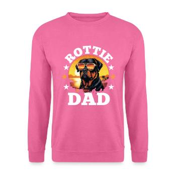 Rottweiler Rottie Dog Race Pet - Rottie Dad - Sweat-shirt Unisexe - rose - Devant