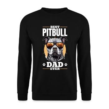 Pittie Dog Breed Pet - Meilleur Pitbull Daddy Ever - Sweat-shirt Unisexe - noir - Devant - Alina (178cm) & Michal (187cm)