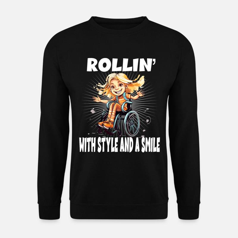 Rollin With Style and a Smile - Unisex Pullover - Schwarz