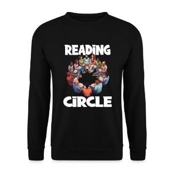 Lesegruppe Literatur Lesekreis Buckkritik - Unisex Pullover - Schwarz - Vorne - Alina (178cm) & Michal (187cm)