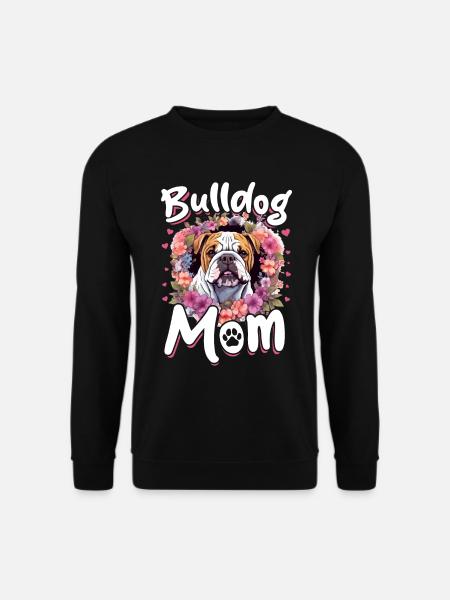 British English Bulldog lover - Bulldog Mom - Unisex Sweatshirt - black