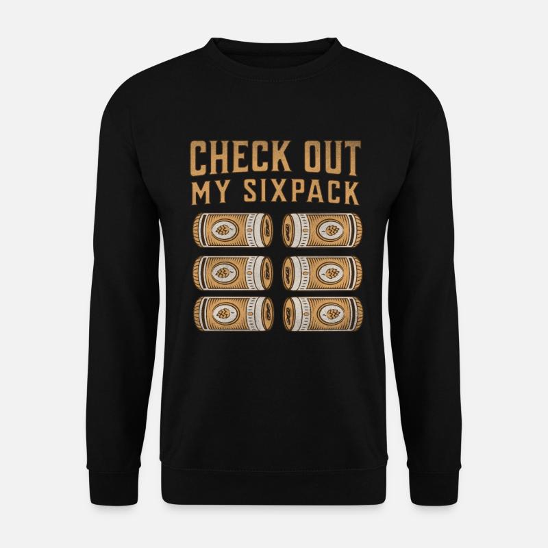 Check Out my Sixpack - Unisex Pullover - Schwarz