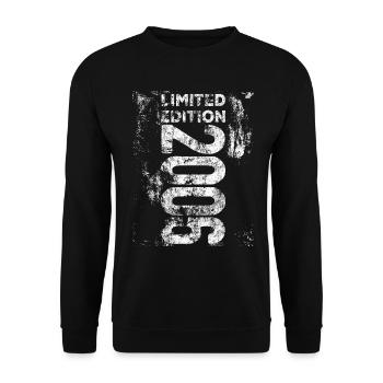 Limited Edition 2006 - Geburtstag - 2006 geboren - Unisex Pullover - Schwarz - Vorne - Alina (178cm) & Michal (187cm)