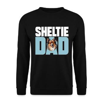 Shetland Sheepdog Dog Sheltie - Sheltie Dad - Sweat-shirt Unisexe - noir - Devant - Alina (178cm) & Michal (187cm)