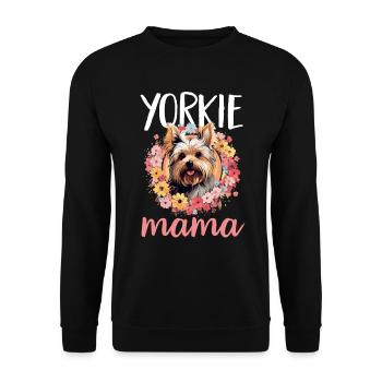 Yorkshire Terrier Dog Yorkie - Yorkie Mama - Sweat-shirt Unisexe - noir - Devant - Alina (178cm) & Michal (187cm)