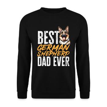 German Shepherd Dog Breed Best German Shepherd Dad - Unisex Sweatshirt - black - Front - Alina (178cm) & Michal (187cm)