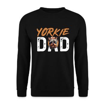 Yorkshire Terrier Dog Yorkie - Yorkie Dad - Unisex Sweatshirt - black - Front - Alina (178cm) & Michal (187cm)