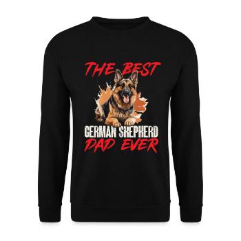 German Shepherd Dog Breed The Best - Unisex Sweatshirt - black - Front - Alina (178cm) & Michal (187cm)