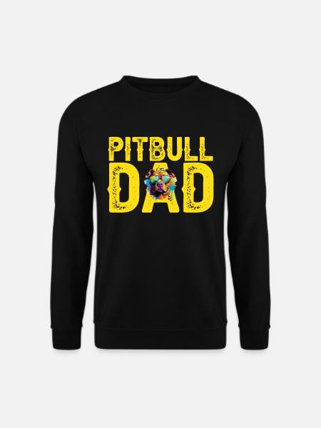 Pitbull Pittie: Papa Pitbull - Sweat-shirt Unisexe - noir