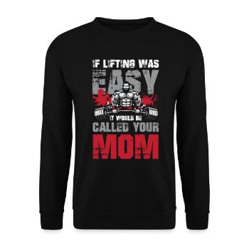 If Listing Was Easy It Would Be Called Your Mom - Unisex Pullover - Schwarz - Vorne - Alina (178cm) & Michal (187cm)