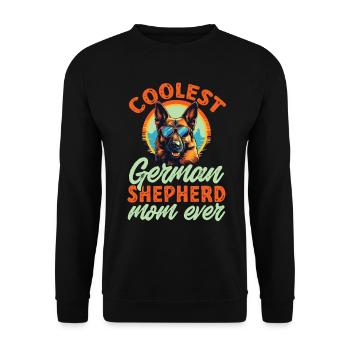 Dog Breed Coolest German Shepherd Mom Ever - Unisex Sweatshirt - black - Front - Alina (178cm) & Michal (187cm)