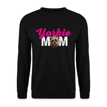Yorkshire Terrier Dog Yorkie - Yorkie Mom - Unisex Sweatshirt - black - Front - Alina (178cm) & Michal (187cm)