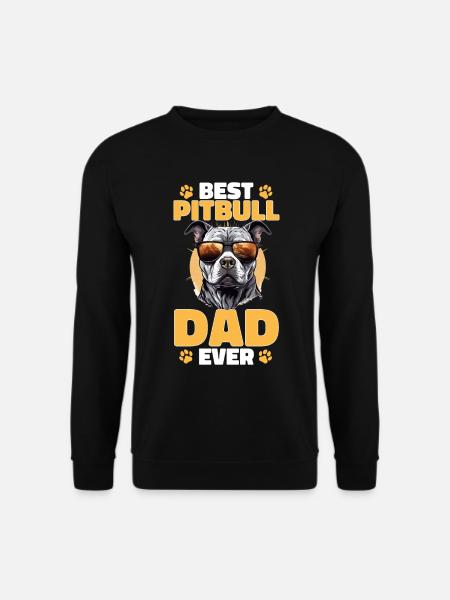 Pitbull Pittie - Best Pitbull Daddy Ever - Unisex Pullover - Schwarz