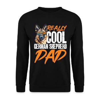 Dog Breed Really Cool German Shepherd Dad - Unisex Sweatshirt - black - Front - Alina (178cm) & Michal (187cm)