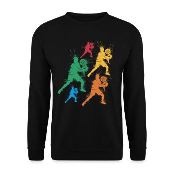 Padel Tennis Padel Player Kids Padel Boys - Unisex Sweatshirt - black - Front - Alina (178cm) & Michal (187cm)