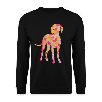 Weimaraner Dogs Dog Motif Women Weimaraner - Unisex Sweatshirt - black - Front - Alina (178cm) & Michal (187cm)