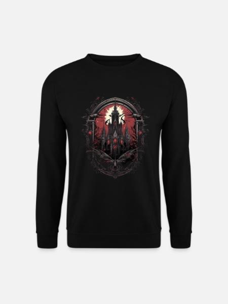 Gothik Okkult Rabe Gotik Schwarze Szene Wicca - Unisex Pullover - Schwarz