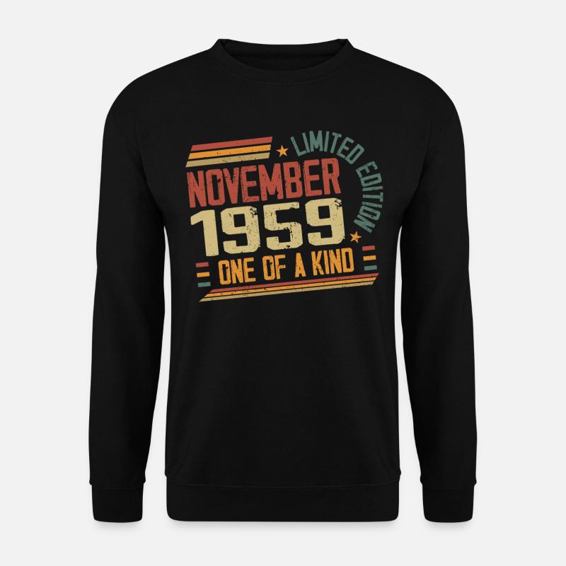 Awesome since November 1959 Geburtstagsgeschenk - Unisex Pullover - Schwarz