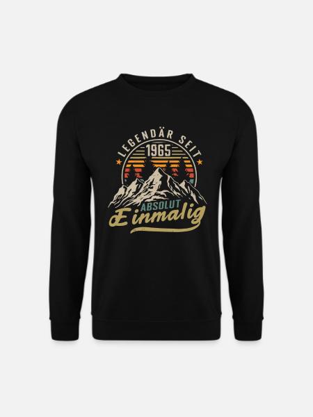 Legendär seit 1965 Jahrgang Vintage Geburtstag - Unisex Pullover - Schwarz