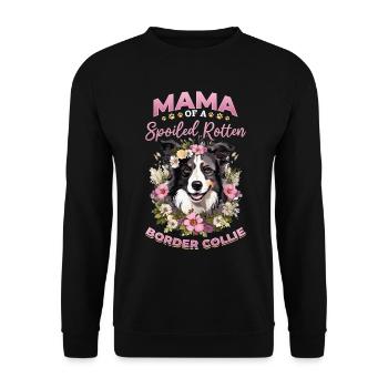 Border Collie Dog - Maman d’un pourri gâté - Sweat-shirt Unisexe - noir - Devant - Alina (178cm) & Michal (187cm)
