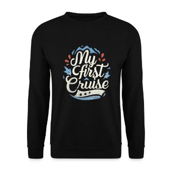 My first cruise 2024 - Unisex Sweatshirt - black - Front - Alina (178cm) & Michal (187cm)