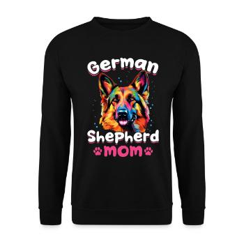 German Shepherd Dog Breed Pet German Shepherd Mom - Unisex Sweatshirt - black - Front - Alina (178cm) & Michal (187cm)