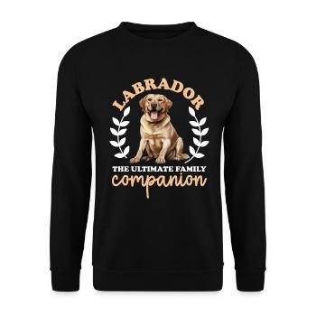 Labrador Retriever Dog Breed, la famille ultime - Sweat-shirt Unisexe - noir - Devant - Alina (178cm) & Michal (187cm)